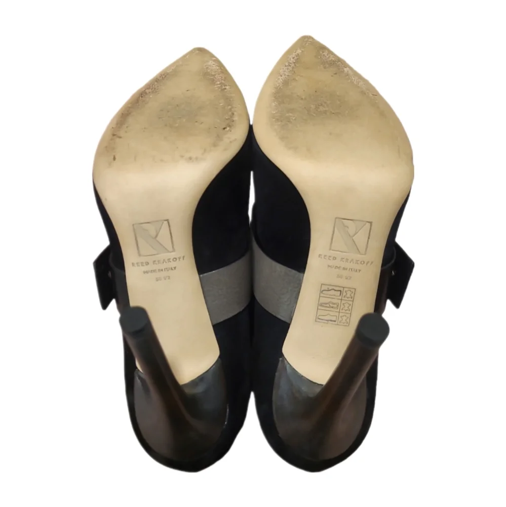 REED KRAKOFF | Winter‎ Black Suede Stilettos in Size EU 38.5